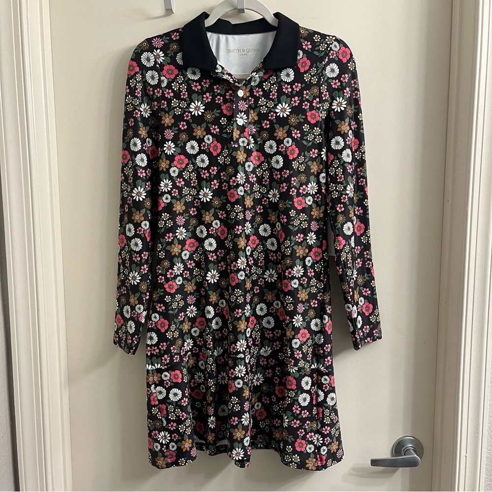 NWT Smith & Quinn Annie Dress Midnight Poppies Small - Picture 2 of 13